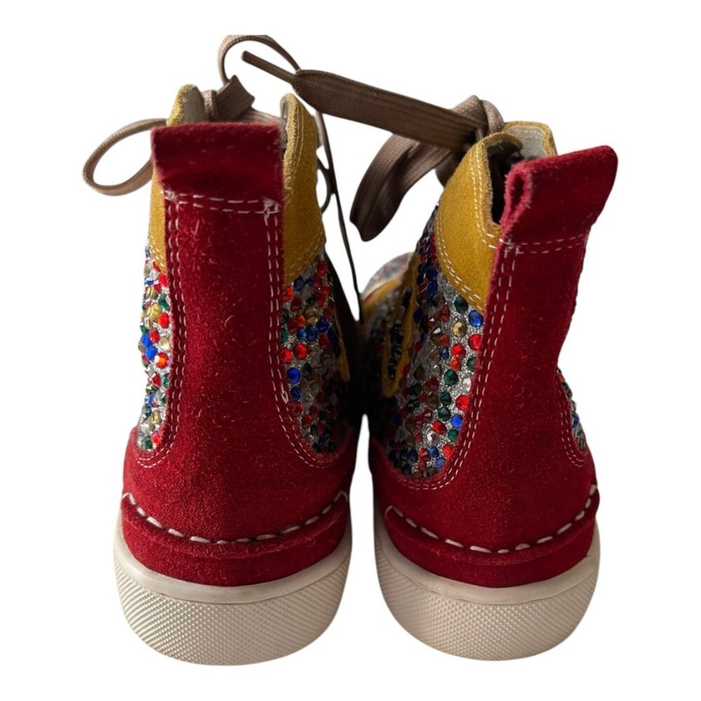 CHRISTIAN LOUBOUTIN BIP BIP WOMAN ORLATO FLAT GLITTER SNEAKERS Size: EU 40, US 9 - Picture 10 of 16
